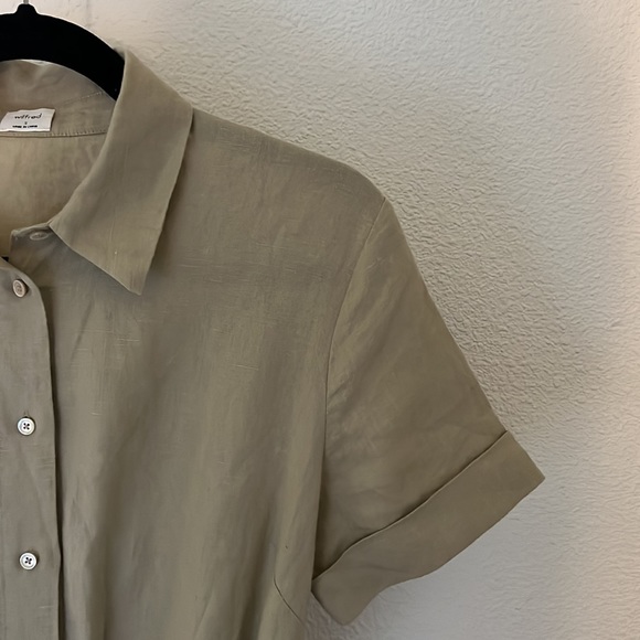 Wilfred Dresses & Skirts - Aritzia Wilfred Eleta button down dress